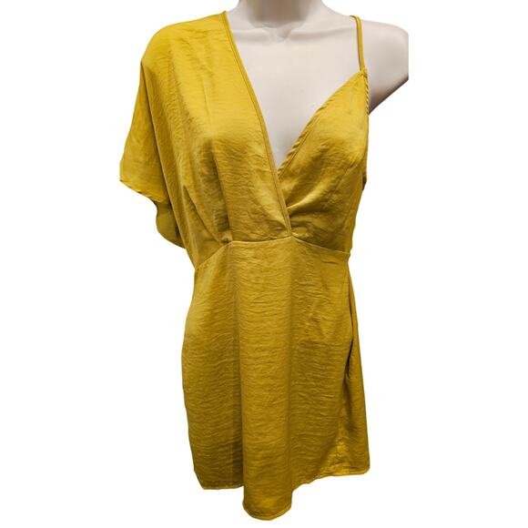 NWT misguided mixed media formal tunic blouse top sz 6 US satin open back classy - Picture 1 of 9